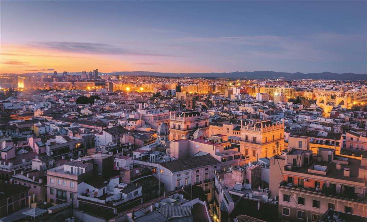 Valencia Sonnen untergang