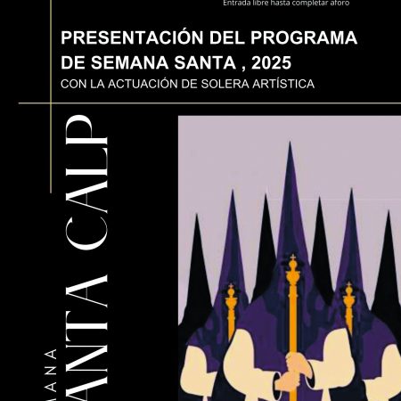 Cartel semana santa procesiones Calpe